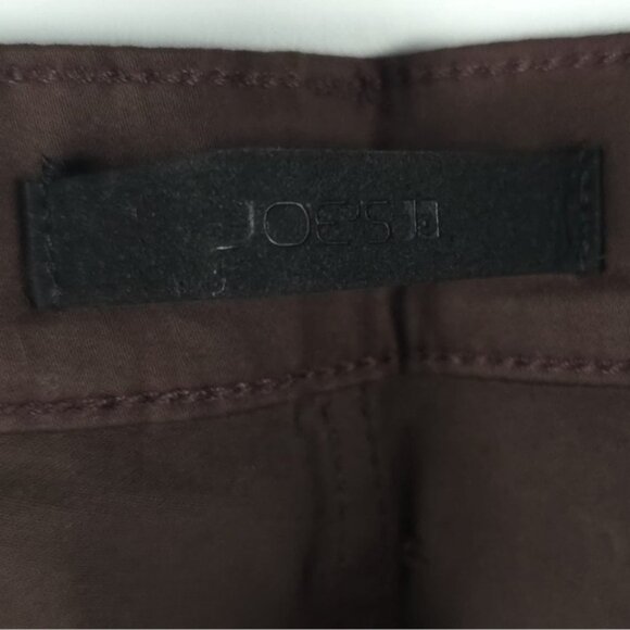 NWT‎ JOE’S THE CHARLIE High Rise Coated Skinny Ankle Brown Pants Size 24 - Picture 15 of 16